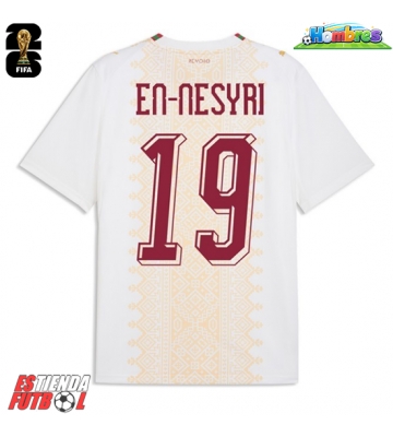 Marruecos Youssef En-Nesyri #19 Segunda Equipación Mundial 2026 Manga Corta